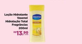 Loção hidratante vasenol hidratação total fragrâncias