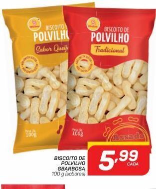 GBarbosa Biscoito de polvilho gbarbosa 100 g (sabores) oferta