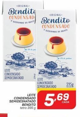 GBarbosa Leite condensado semidesnatado bendito tetra 395 g oferta