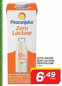 GBarbosa Leite líquido zero lactose piracanjuba 1 litro oferta