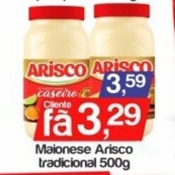 Supermercados Gricki Maionese Arisco Trad. 500g oferta