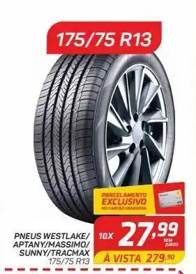 GBarbosa Pneus westlake/ aptany/massimo/ sunny/tracmax 175/75 r13 oferta