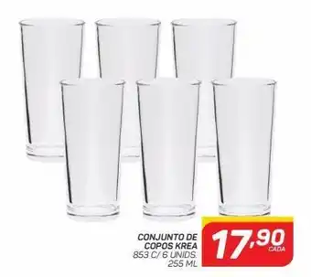 GBarbosa Conjunto de copos krea 853 c/ 6 unids. 255 ml oferta