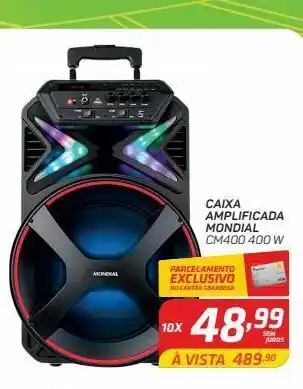 GBarbosa Caixa amplificada mondial cm400 400 w oferta