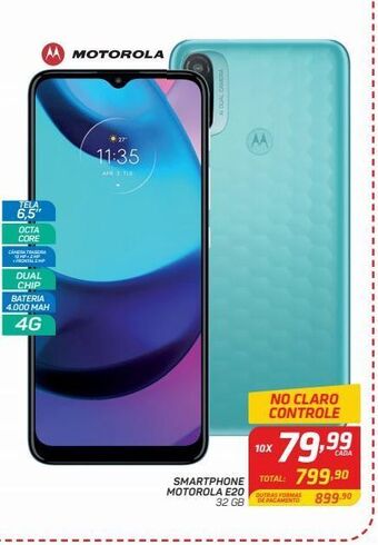 GBarbosa Smartphone motorola e20 32 gb oferta