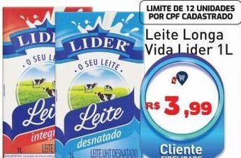 Tonin Superatacado Leite longa vida lider 1l oferta