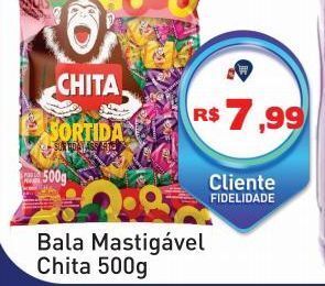 Bala mastigável chita 500g