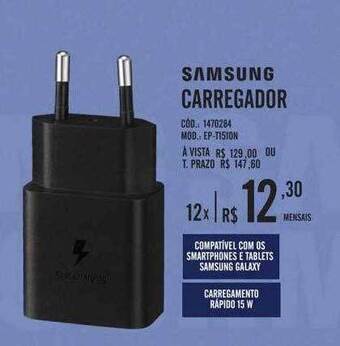 Zema Samsung carregador oferta