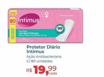 Hiper Farma Protetor diário intimus oferta