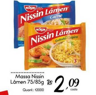 Giassi Supermercados Massa nissin lámen oferta