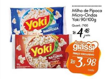 Giassi Supermercados Milho de pipoca micro-ondas yoki oferta