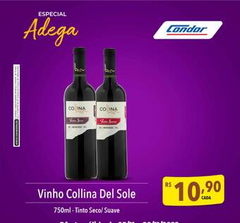 Supermercados Condor Vinho collina del sole oferta