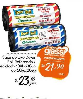 Giassi Supermercados Saco de lixo dover roll reforçado reciclado oferta