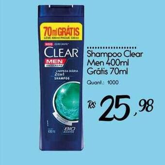 Giassi Supermercados Shampoo clear men oferta