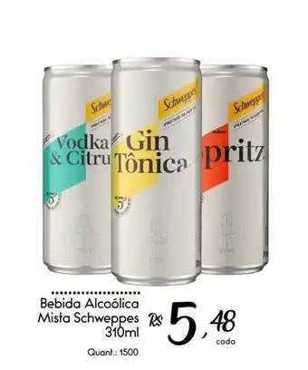 Bebida alcoólica mista schweppes