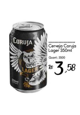 Giassi Supermercados Cerveja coruja lager oferta