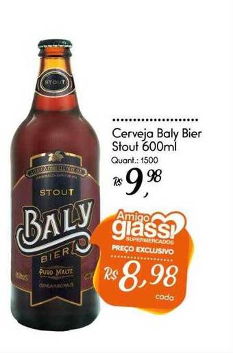 Giassi Supermercados Cerveja baly bier stout oferta