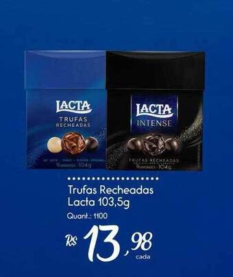 Giassi Supermercados Trufas recheadas lacta oferta