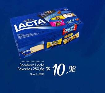 Giassi Supermercados Bombom lacta favoritos oferta