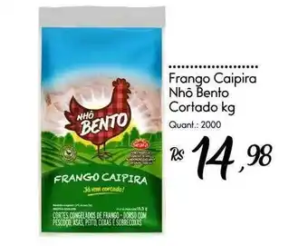 Giassi Supermercados Frango caipira nhô bento cortado oferta