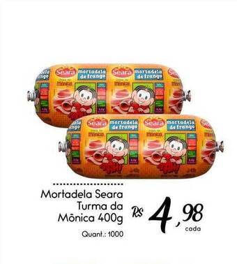 Giassi Supermercados Mortadela seara turma da mônica oferta