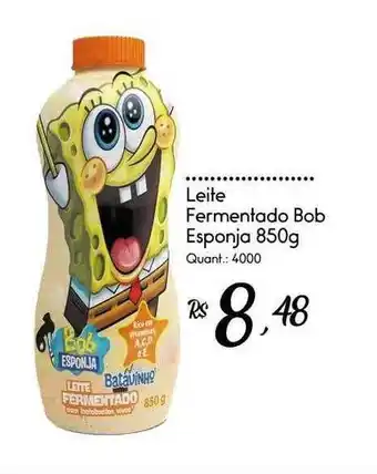 Giassi Supermercados Leite fermentado bob esponja oferta