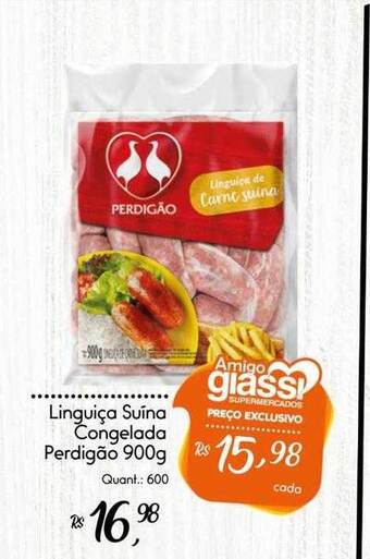 Giassi Supermercados Linguiça suína congelada perdigão oferta