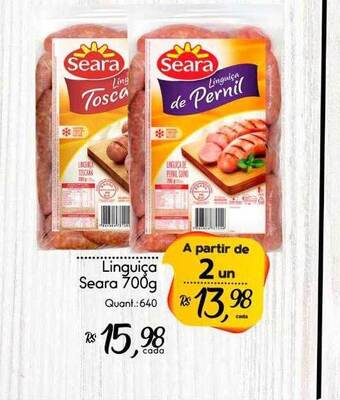 Giassi Supermercados Linguiça seara oferta
