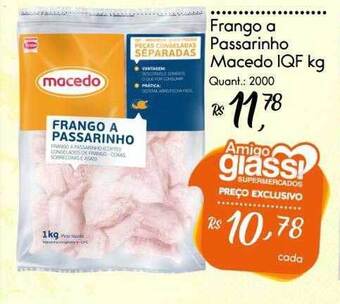 Giassi Supermercados Frango a passarinho macedo iqf oferta