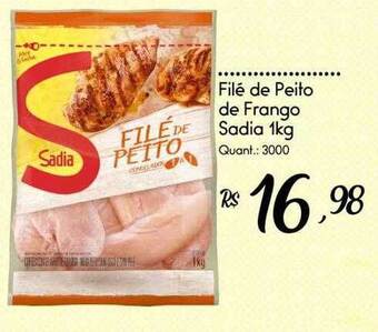 Giassi Supermercados Filé de peito de frango sadia oferta
