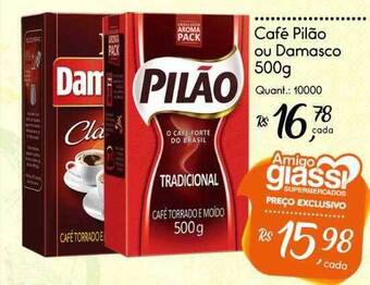 Giassi Supermercados Café pilão ou damasco oferta