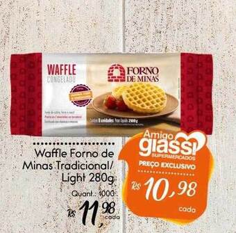 Giassi Supermercados Waffle forno de minas tradicional light oferta