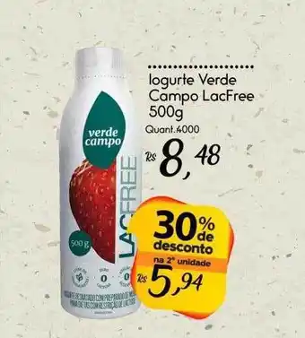 Giassi Supermercados Iogurte verde campo lacfree 30% de desconto na 2° unidade oferta