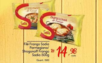 Giassi Supermercados Filé frango sadia parmegiana strogonoff frango sadia oferta