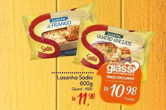 Giassi Supermercados Lasanha sadia oferta