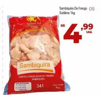 Brasão Supermercados Sambiquira de frango sublime oferta