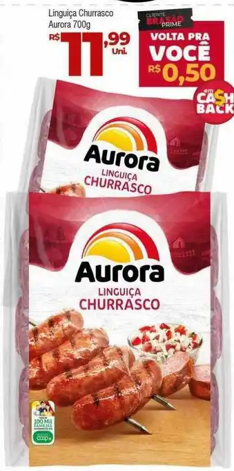 Brasão Supermercados Linguiça churrasco aurora oferta