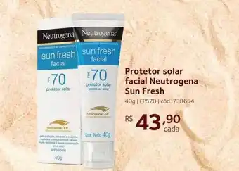 Farmácia Preço Popular Protetor solar facial neutrogena sun fresh oferta