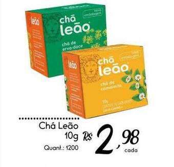 Giassi Supermercados Chá leão oferta
