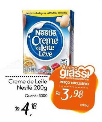 Giassi Supermercados Creme de leite nestlé oferta