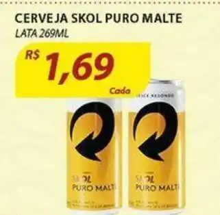 Cerveja Skol Puro Malte 269ml