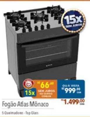 Supermercados Condor Fogão atlas mônaco oferta