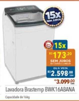 Supermercados Condor Lavadora brastemp bwk16abana oferta