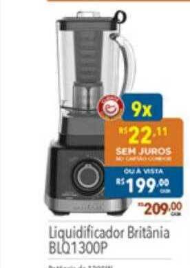 Supermercados Condor Liquidificador britânia blq1300p oferta