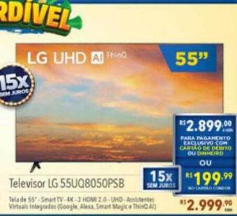 Supermercados Condor Televisor lg 55uq8050psb oferta