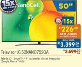 Supermercados Condor Televisor lg 50nano75sqa oferta