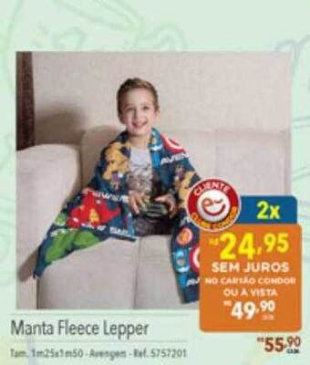 Supermercados Condor Manta fleece lepper oferta