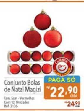 Supermercados Condor Conjunto bolas de natal magizi oferta