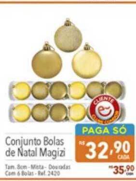 Supermercados Condor Conjunto bolas de natal magizi oferta
