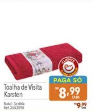 Supermercados Condor Toalha de visita karsten oferta